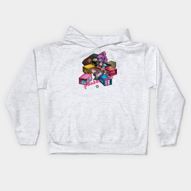 Sneaker Girl Kids Hoodie by Darren.z_z